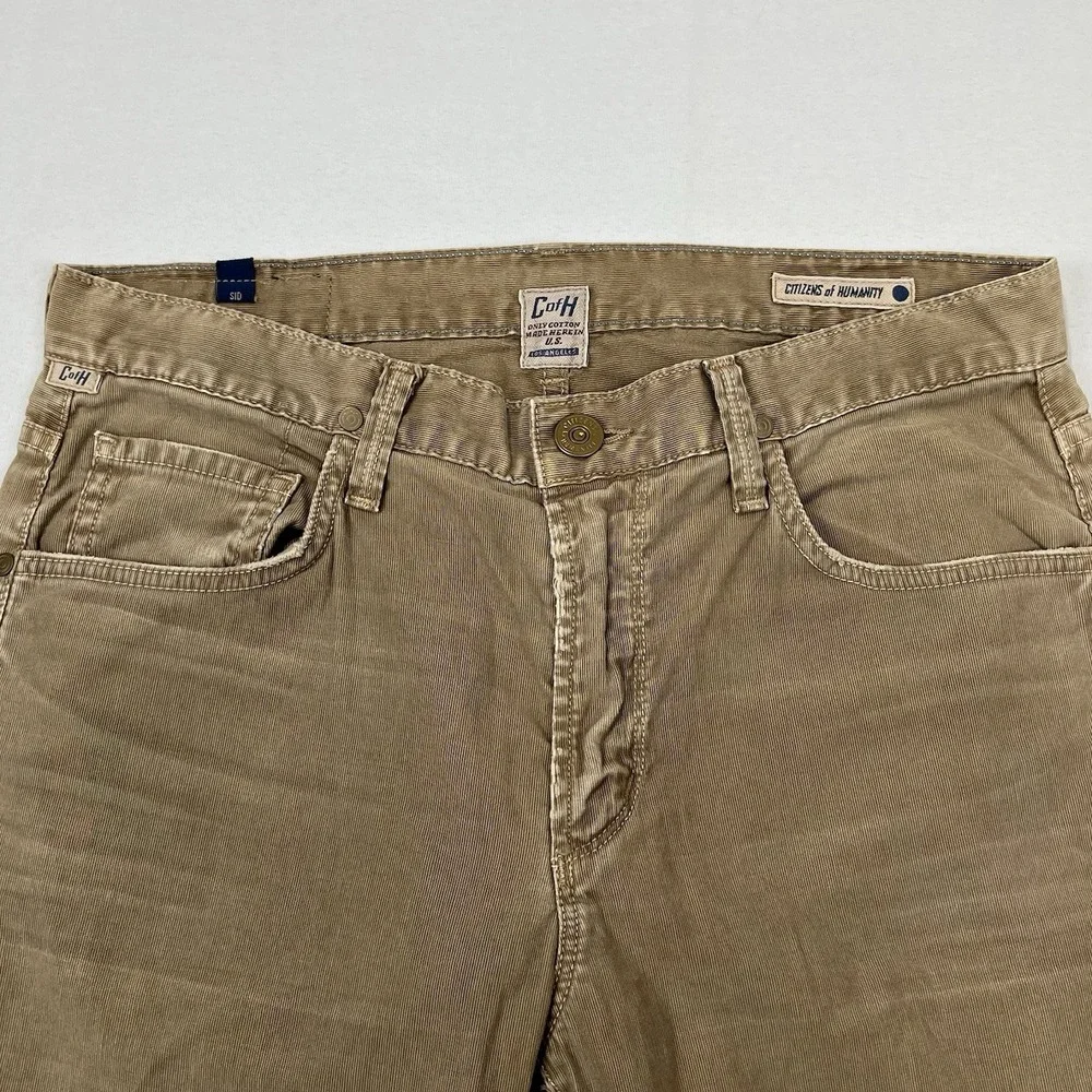 Citizens of Humanity Vintage USA Made Sid Texture Striped Jeans. Cord Look 32x33 - Picture 6 of 12